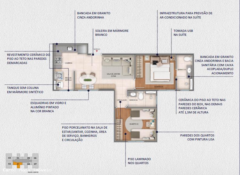 Apartamento à venda com 2 quartos, 47m² - Foto 5