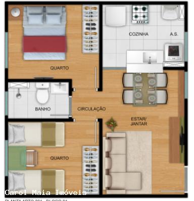 Apartamento à venda com 2 quartos, 38m² - Foto 7