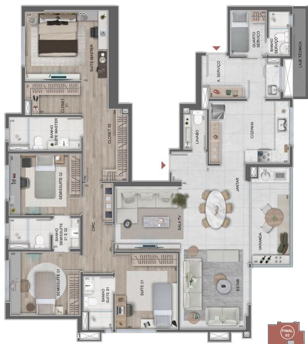 Apartamento à venda com 4 quartos, 157m² - Foto 20