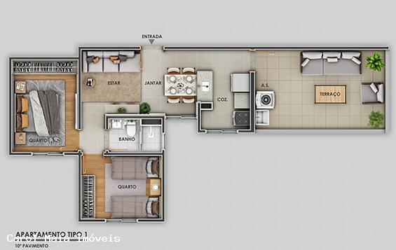 Apartamento à venda com 2 quartos, 42m² - Foto 8