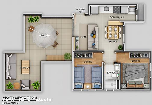 Apartamento à venda com 2 quartos, 42m² - Foto 11