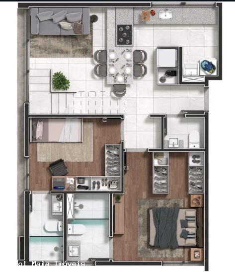 Apartamento à venda com 2 quartos, 34m² - Foto 8