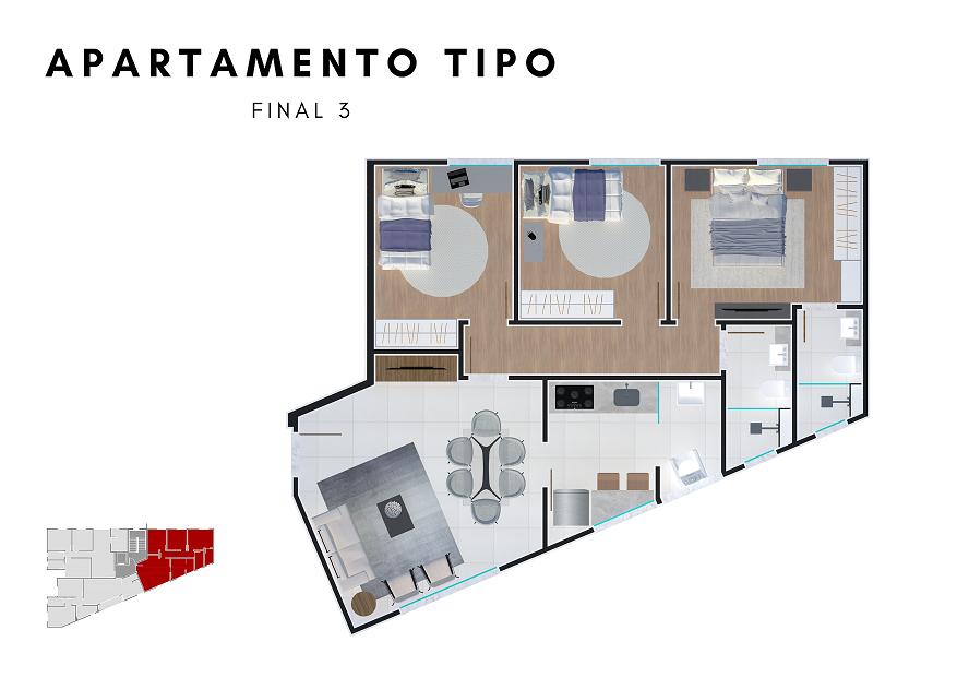 Apartamento à venda com 3 quartos, 71m² - Foto 21