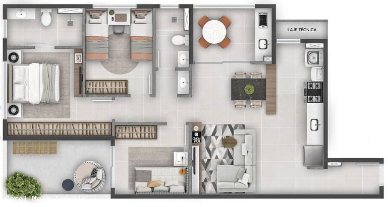 Apartamento à venda com 3 quartos, 66m² - Foto 22