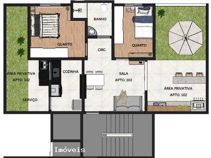 Apartamento à venda com 2 quartos, 27m² - Foto 12