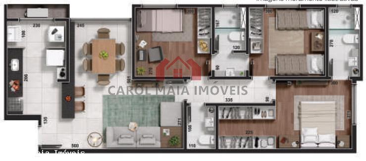 Apartamento à venda com 3 quartos, 77m² - Foto 6