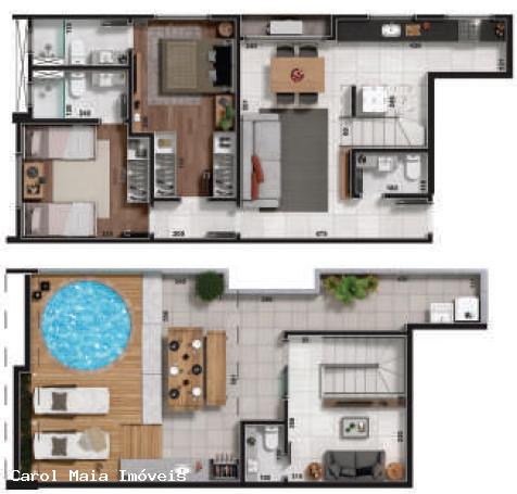 Cobertura à venda com 2 quartos, 80m² - Foto 7