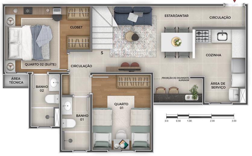 Apartamento à venda com 2 quartos, 92m² - Foto 24