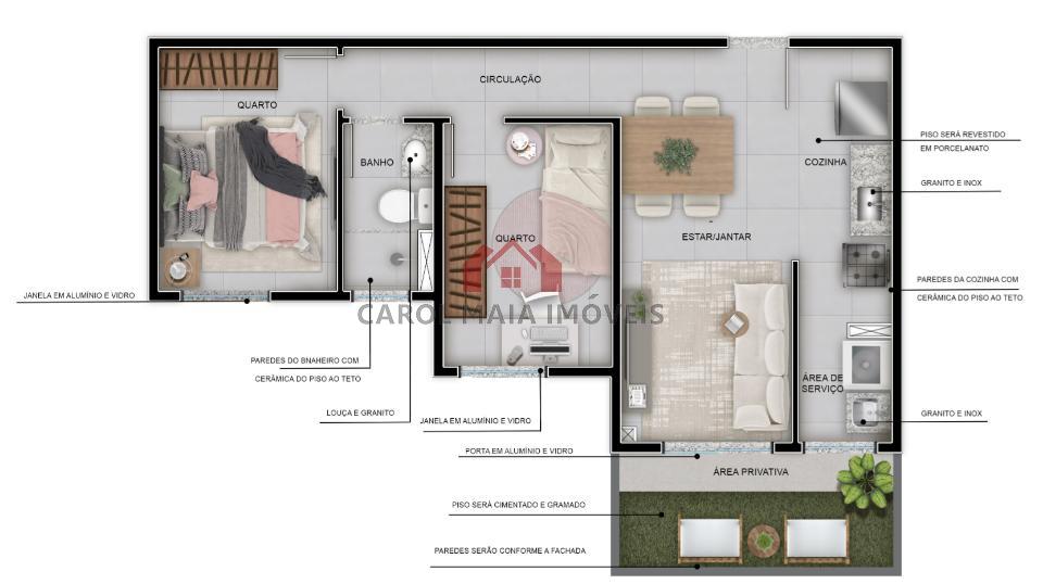 Apartamento à venda com 2 quartos, 48m² - Foto 10