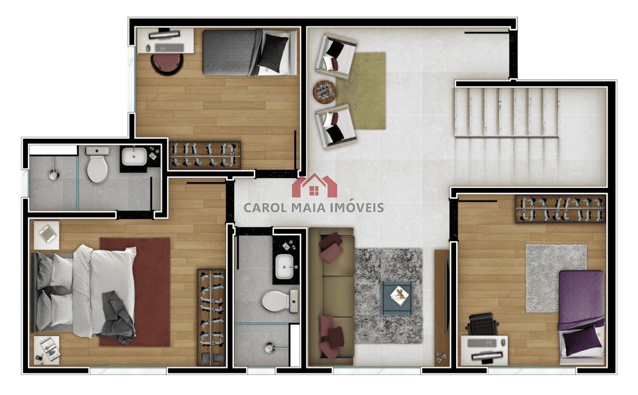 Apartamento à venda com 3 quartos - Foto 12